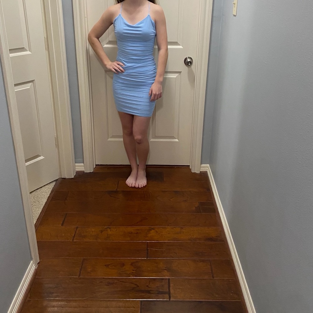 Hello molly dress size small light blue